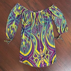 T-Bags Los Angeles printed boho dress Medium